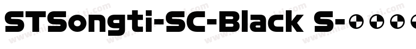 STSongti-SC-Black S字体转换